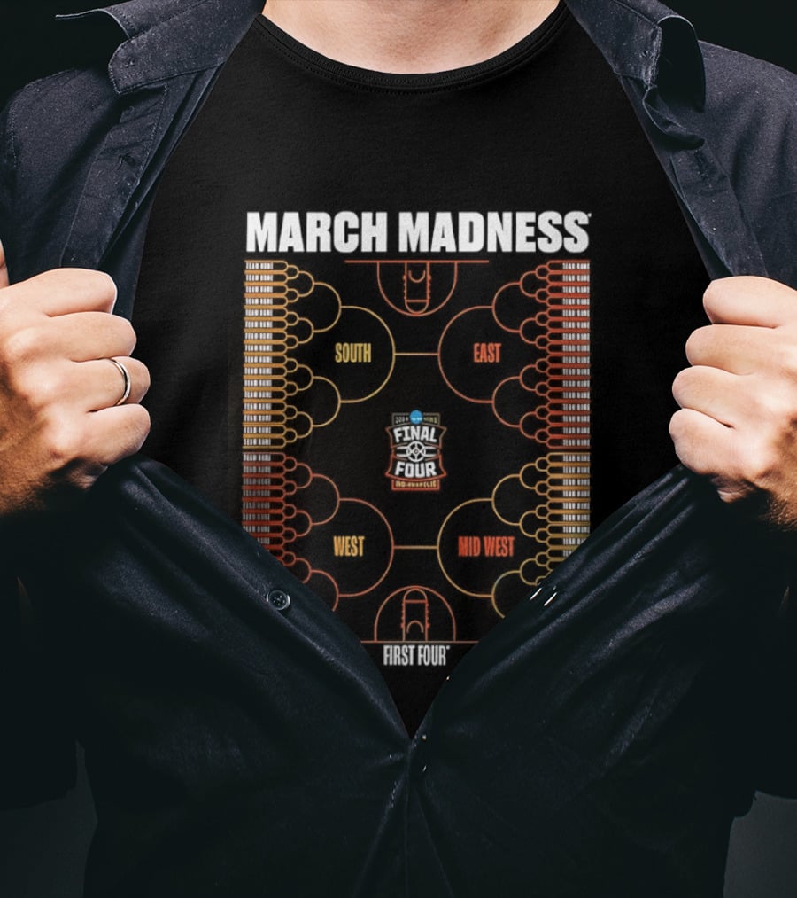 March Madness NCAA Men's Basketball Tournament 2026 Bracket Championship T-Shirt