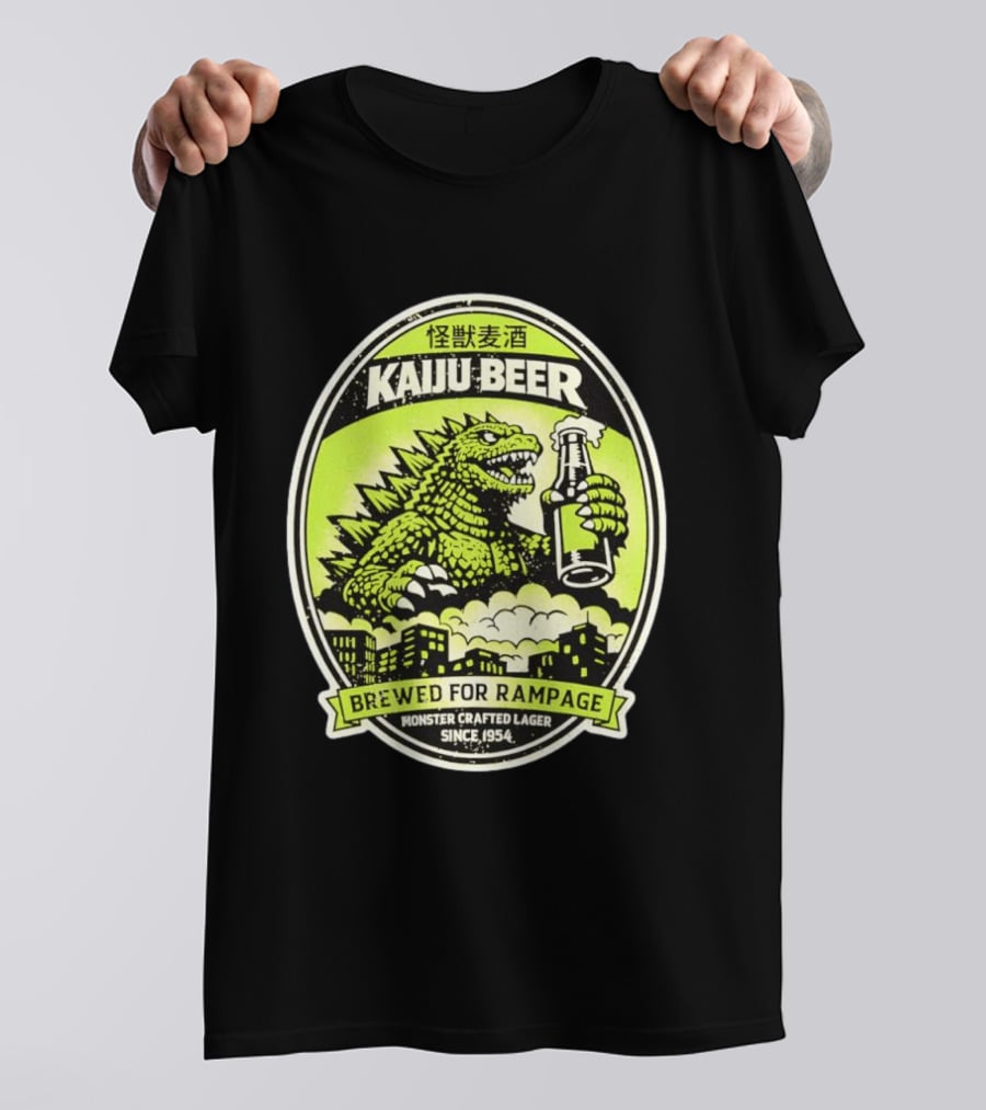 Kaiju Beer Brewed For Rampage Monster Crafted Lager Since 1954 T-Shirt