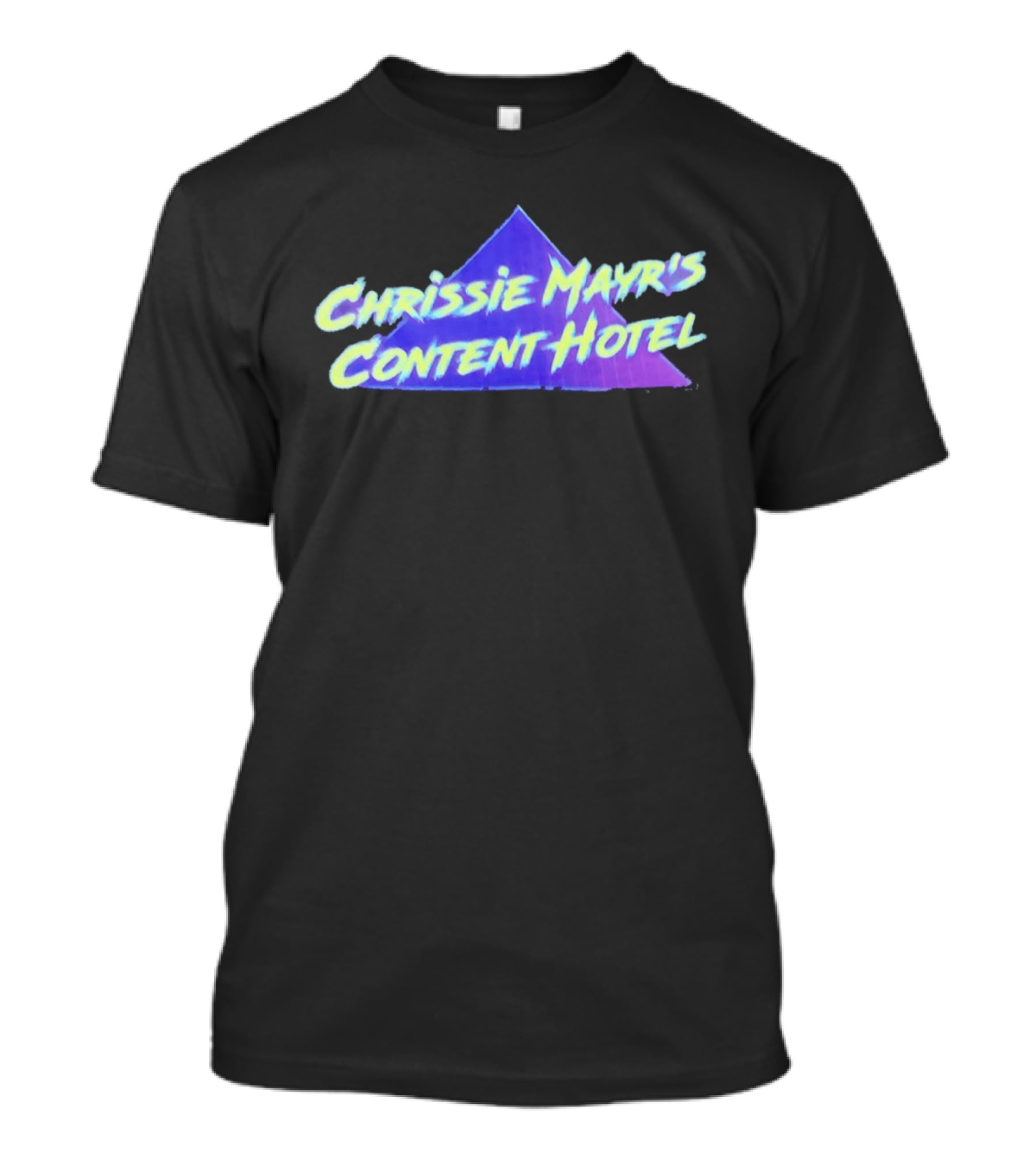Chrissie Mayr's Content Hotel Neon Pyramid T-Shirt