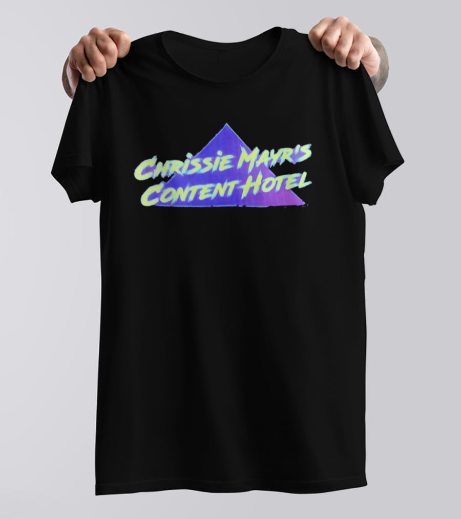 Chrissie Mayr's Content Hotel Neon Pyramid T-Shirt