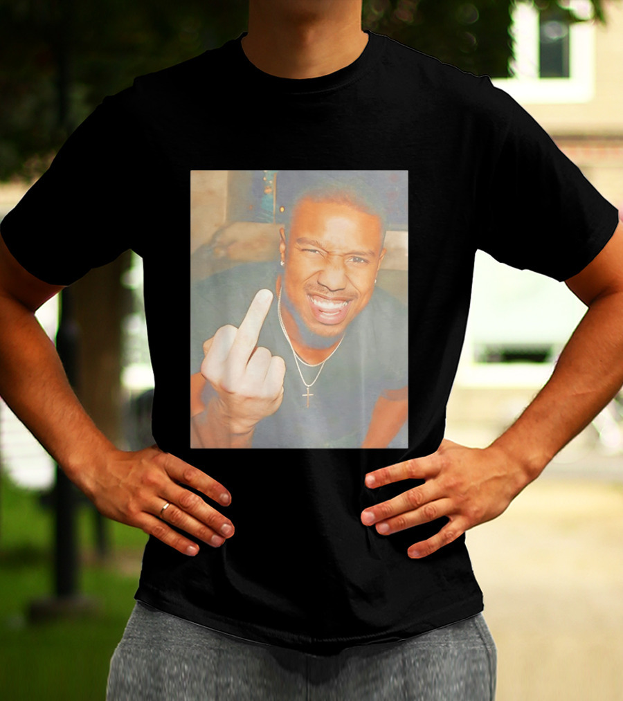 Michael B Jordan Sinners Oscar Middle Finger T-Shirt