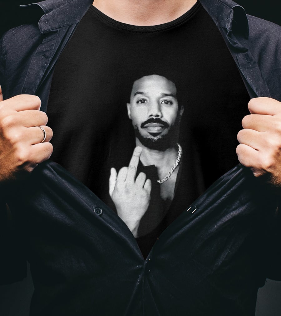 Michael B. Jordan Best Actor 2026 Oscar Middle Finger T-Shirt