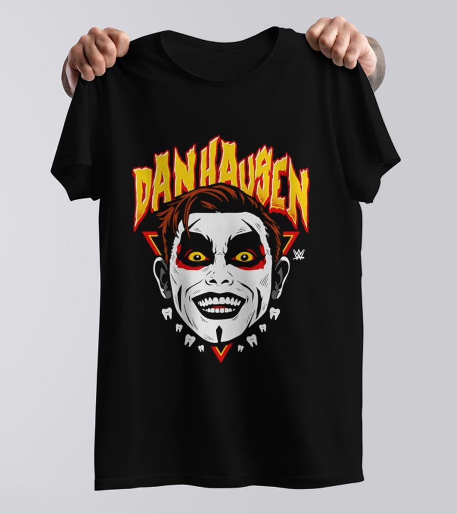 Danhausen WWE Big Head Yellow Eyes Face Paint T-Shirt