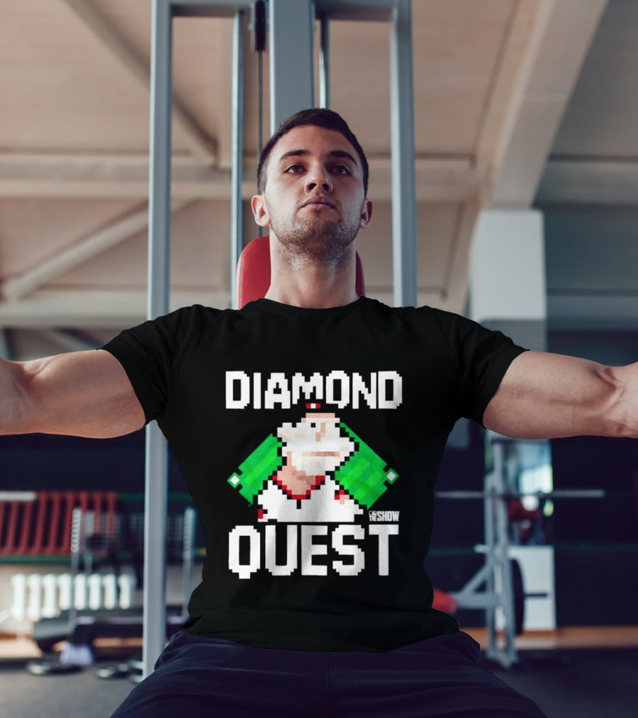 MLB The Show Diamond Quest Pixelated Baseball Adventure T-Shirt