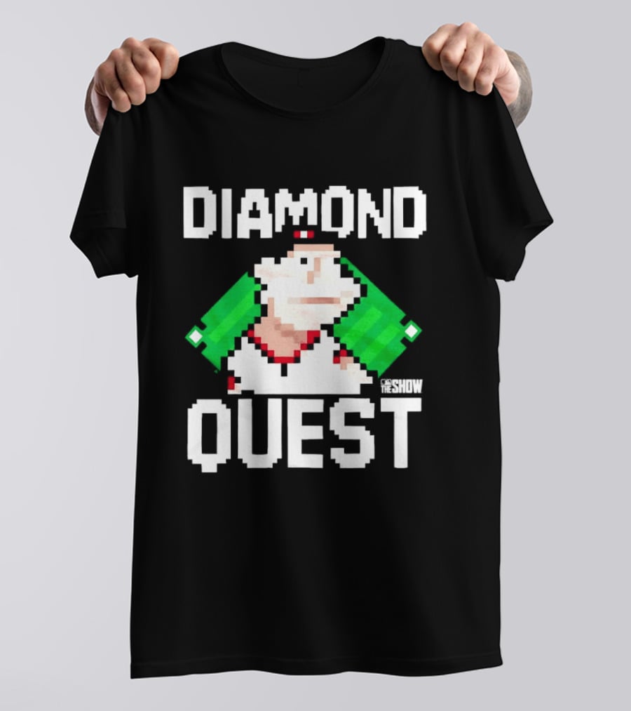 MLB The Show Diamond Quest Pixelated Baseball Adventure T-Shirt