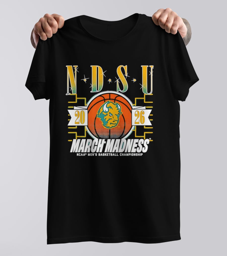 NDSU Bison 2026 March Madness NCAA Men's Basketball Championship T-Shirt