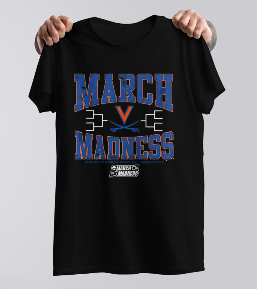 Virginia Cavaliers March Madness 2026 NCAA Women's Basketball Championship T-Shirt