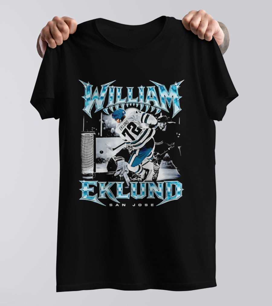 William Eklund San Jose Ice Hockey Player 72 Jersey T-Shirt