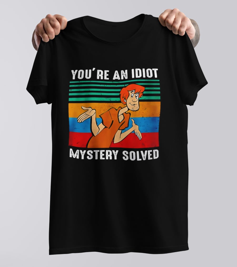 You're An Idiot Mystery Solved Shaggy T-Shirt