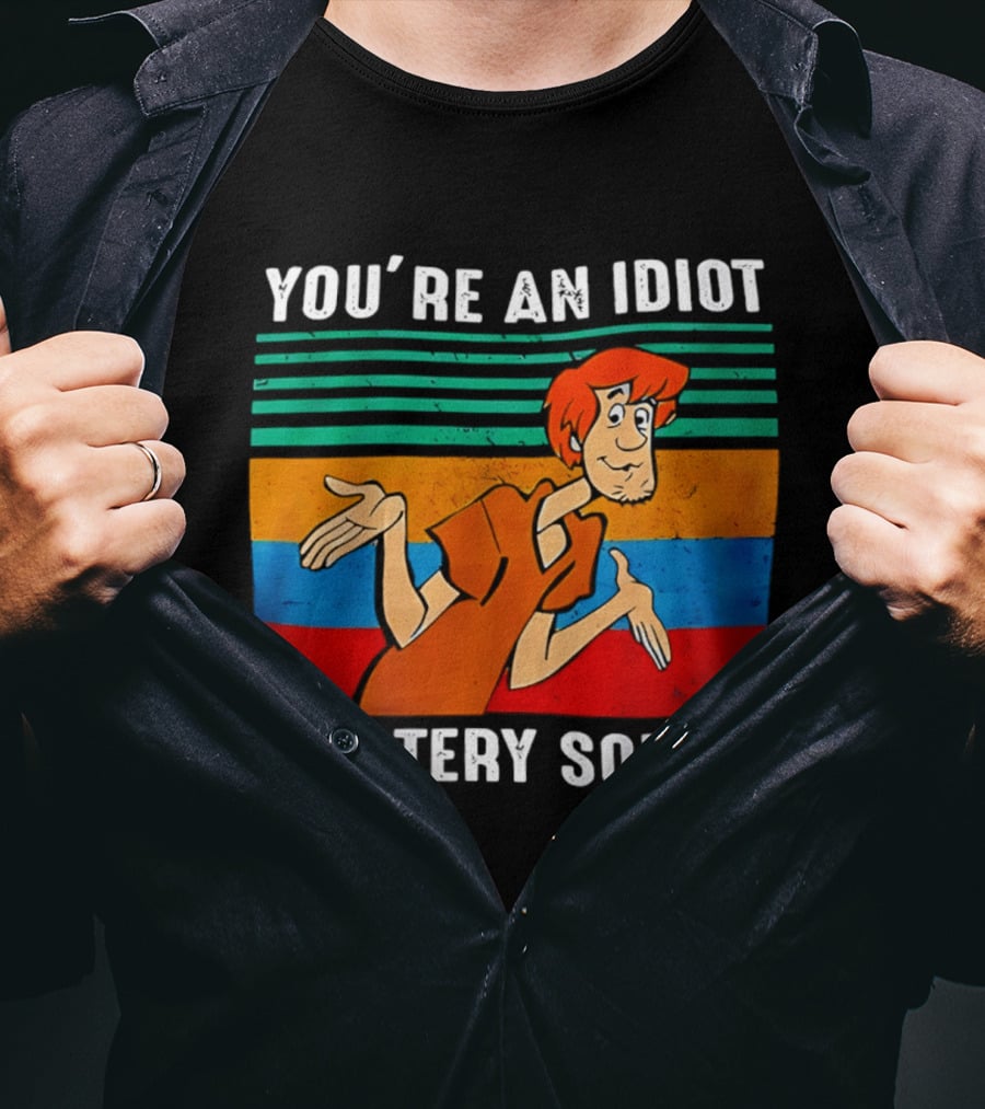 You're An Idiot Mystery Solved Shaggy T-Shirt