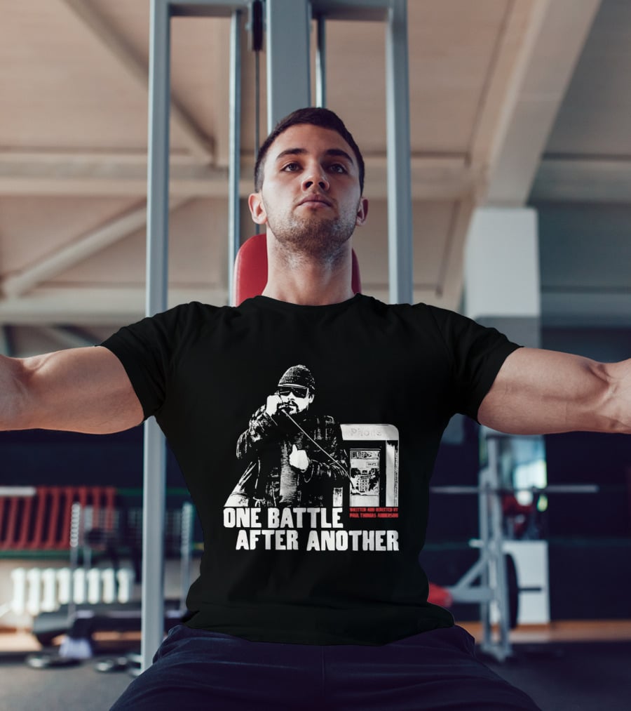 One Battle After Another Phone Booth Action T-Shirt