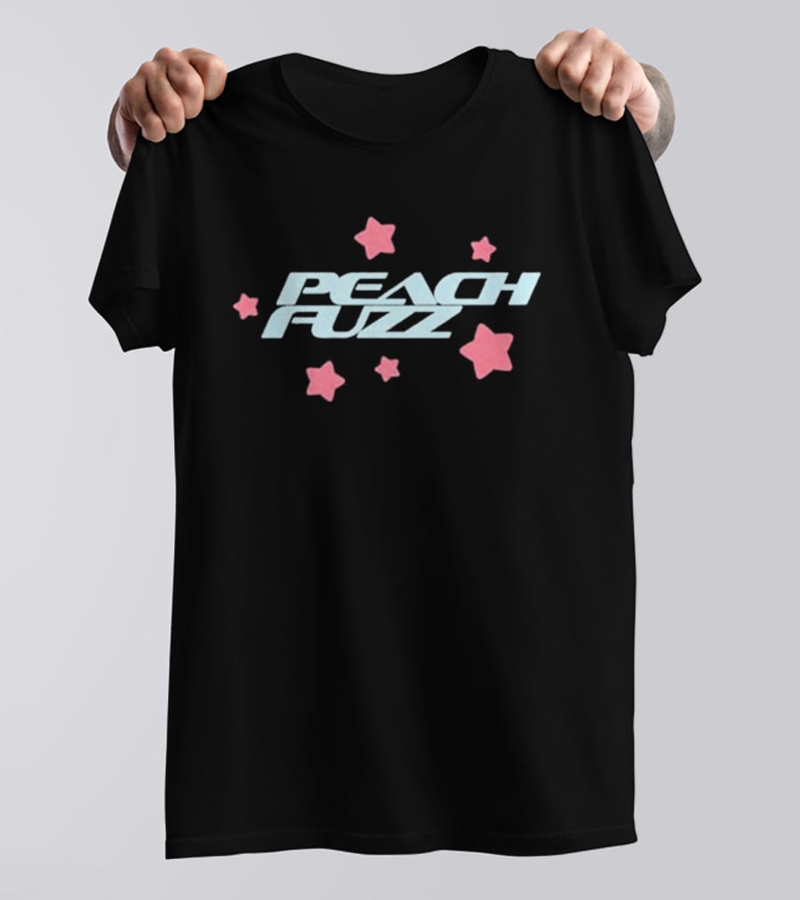Peach Fuzz Y2K Pastel Stars Retro Aesthetic T-Shirt