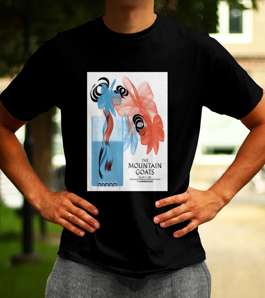 The Mountain Goats Carnegie Hall NYC Dec 11 2026 Stern Auditorium Perelman Stage T-Shirt