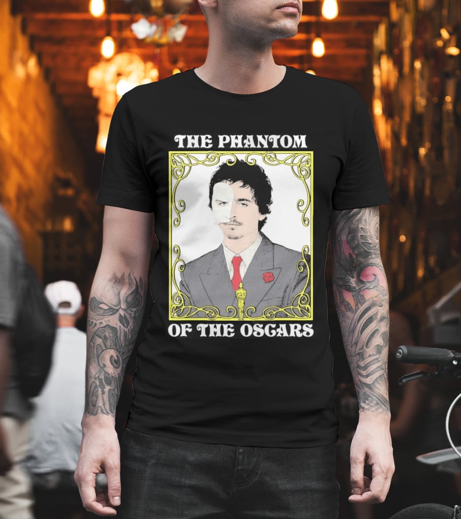The Phantom Of The Awards Mask Suit Rose Oscar T-Shirt