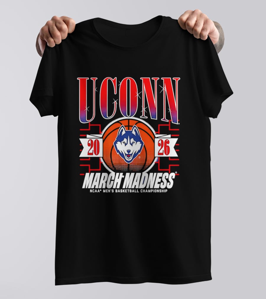 UConn Huskies 2026 NCAA Men's Basketball Championship March Madness T-Shirt