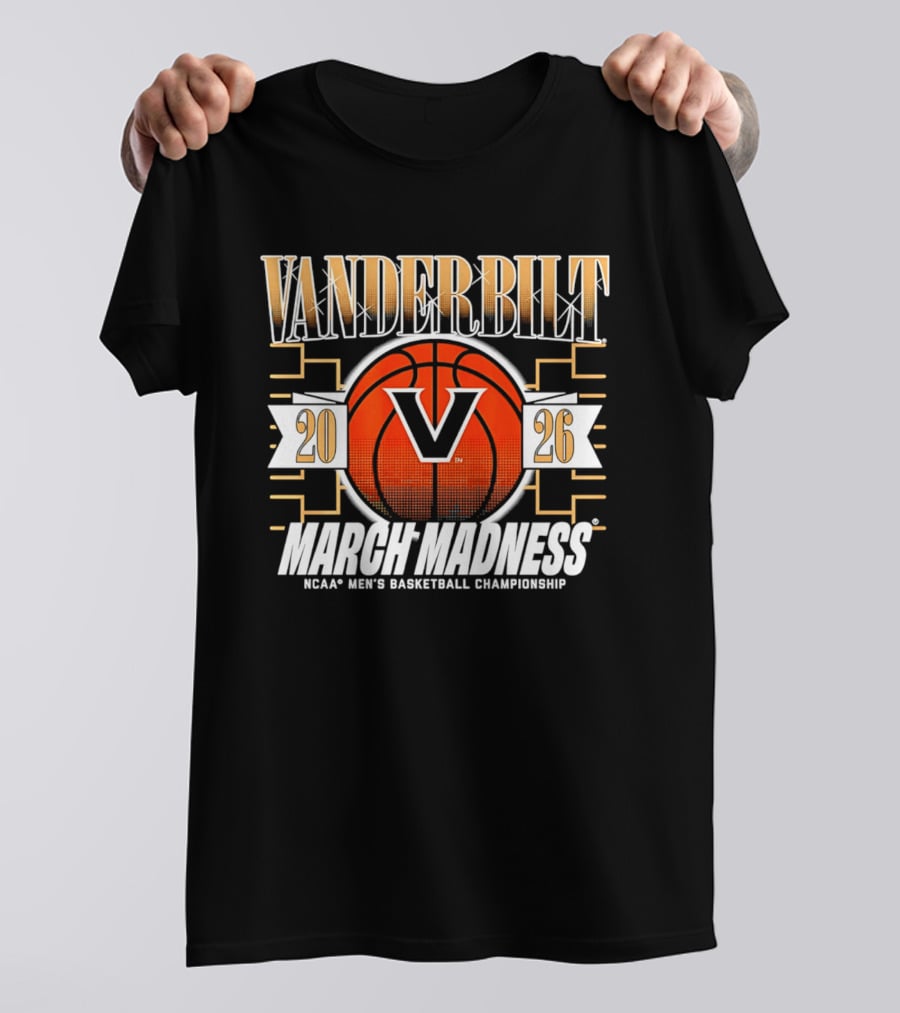 Vanderbilt Basketball 2026 NCAA March Madness Championship T-Shirt