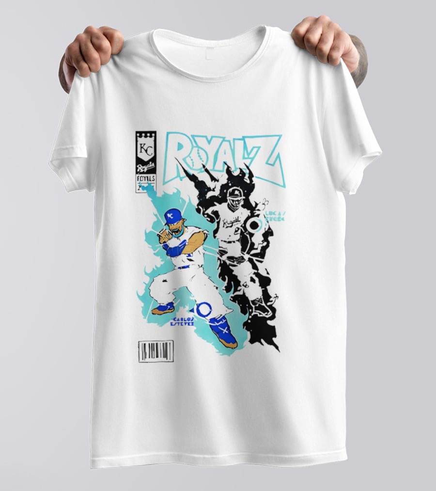 KC Royals Estévez Erceg Royalz Cartoon Baseball T-Shirt