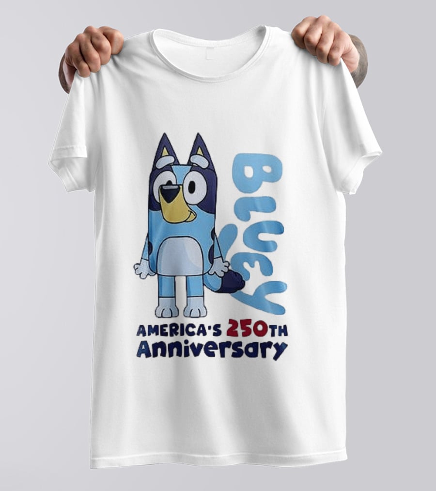 Bluey America's 250th Anniversary Celebrating Little Moments Big Freedom T-Shirt