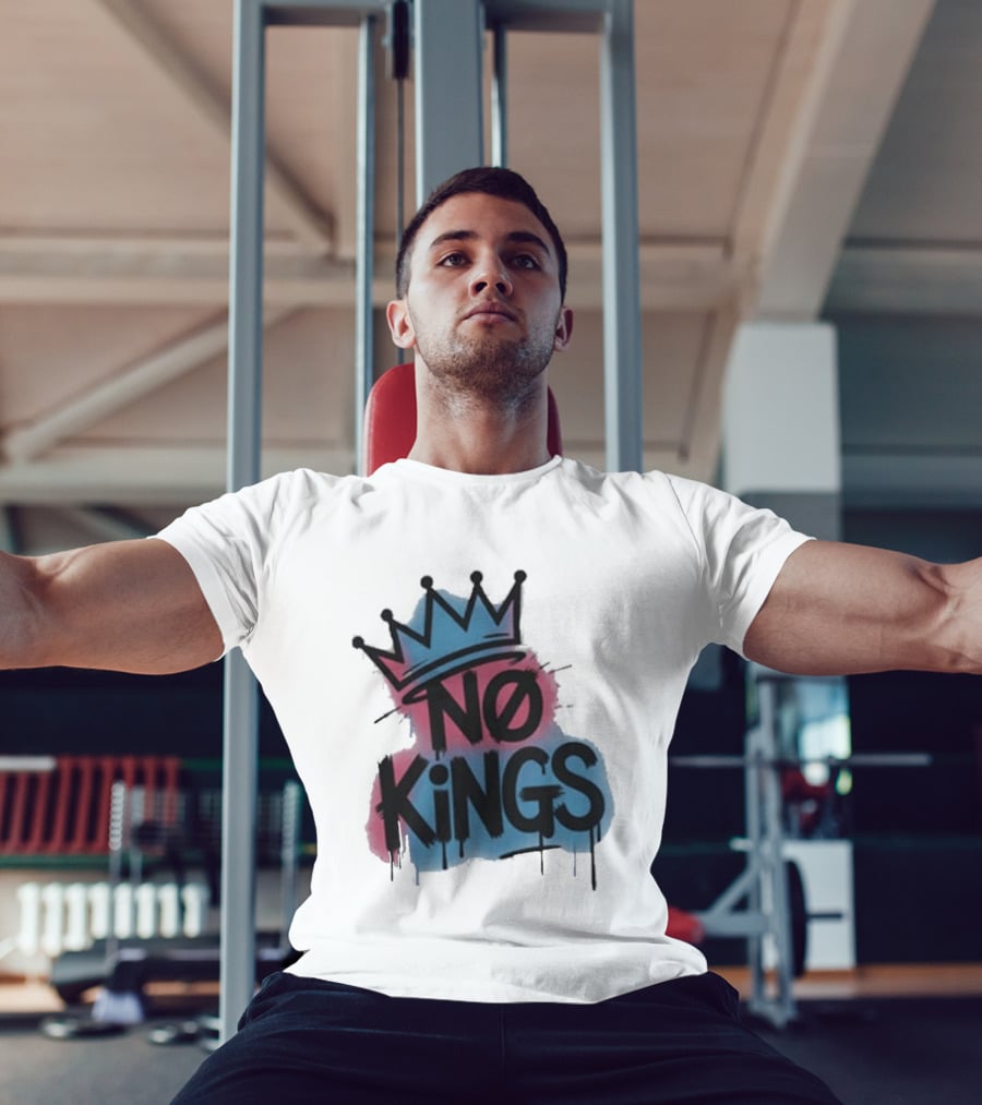 No Kings Day Graffiti Crown Street T-Shirt