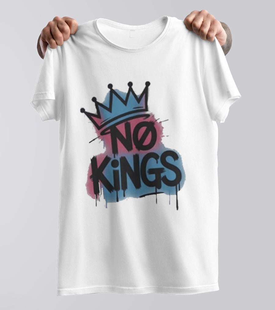 No Kings Day Graffiti Crown Street T-Shirt