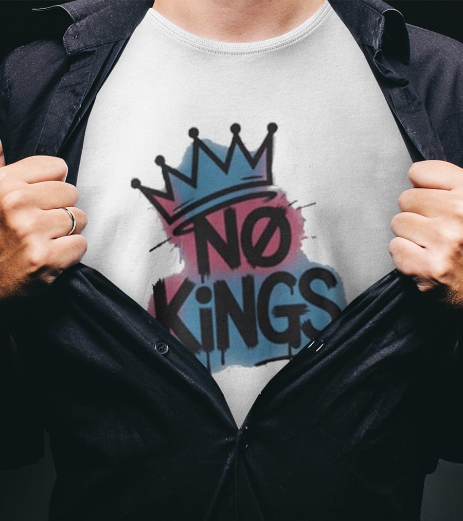 No Kings Day Graffiti Crown Street T-Shirt