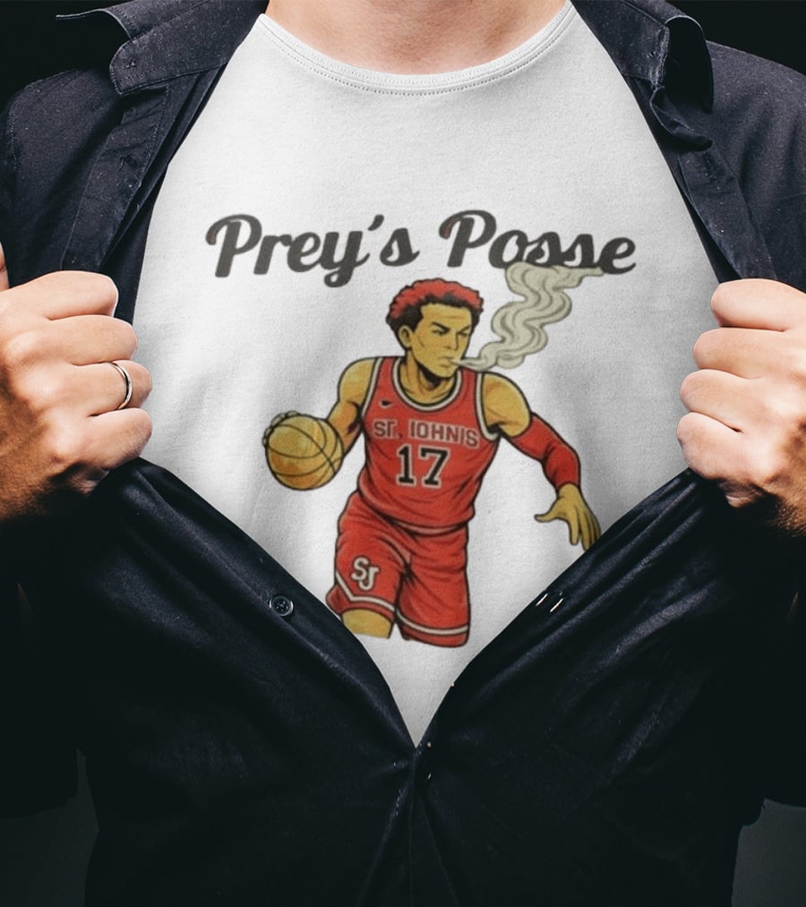 Prey's Posse St. John's Basketball 17 Smoky Dunk T-Shirt