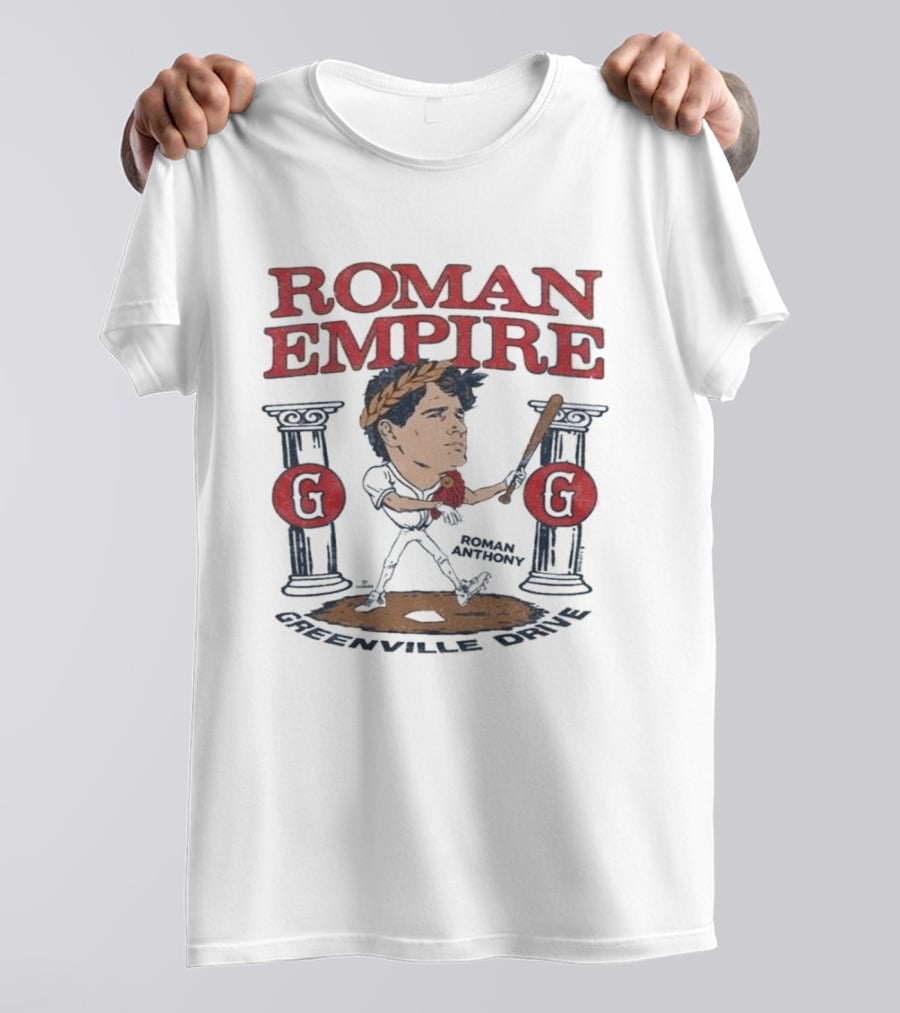 Roman Empire Greenville Drive Roman Anthony Baseball Player T-Shirt
