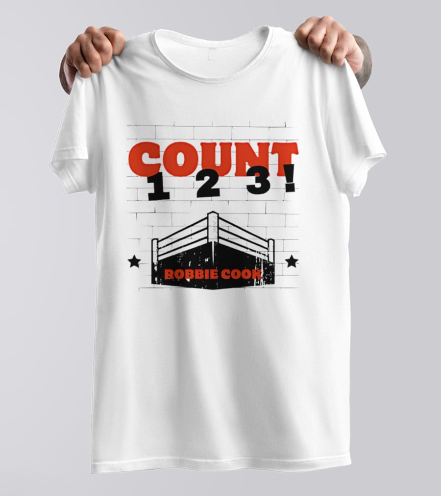 Robbie Cook Count 1 2 3 Boxing Ring T-Shirt