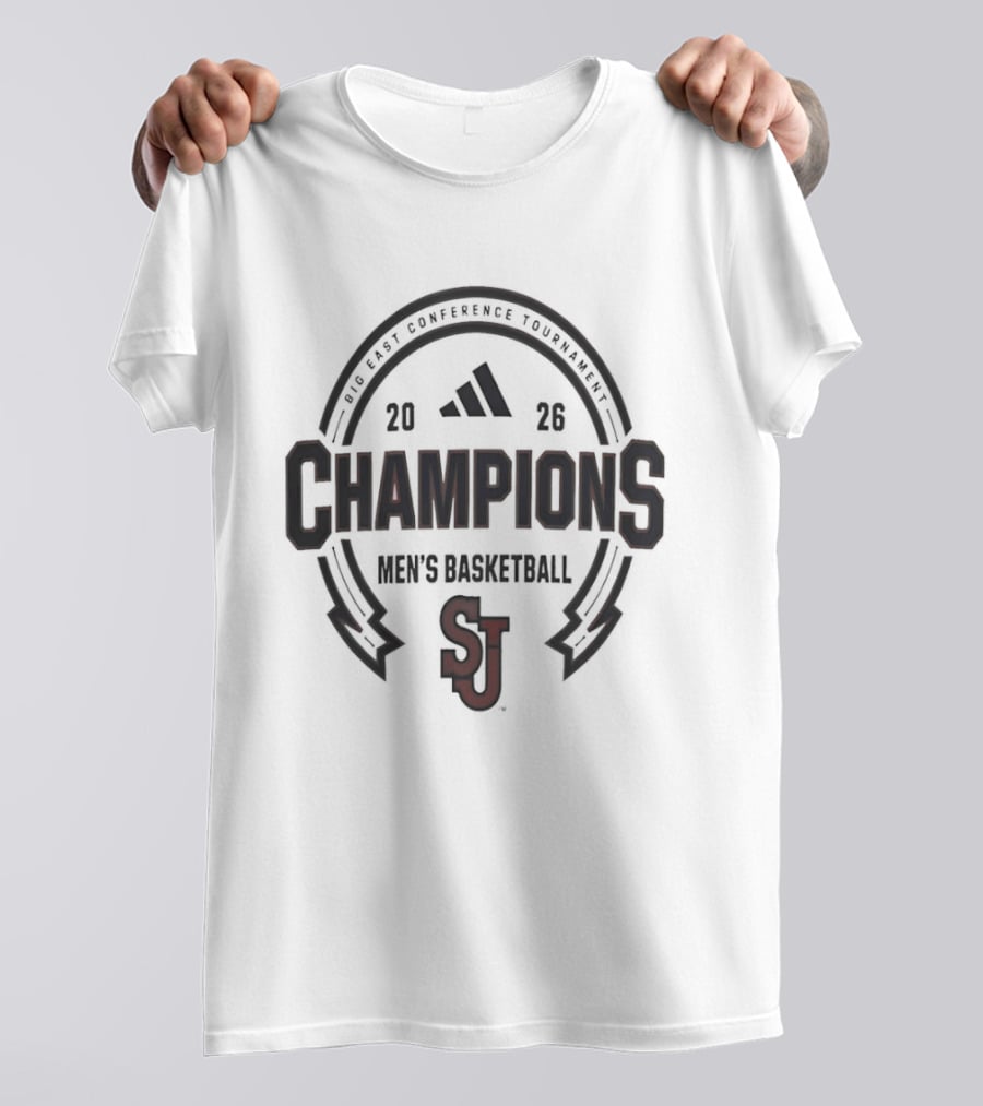 St John's Red Storm Big East Champions 2026 Men's Basketball T-Shirt