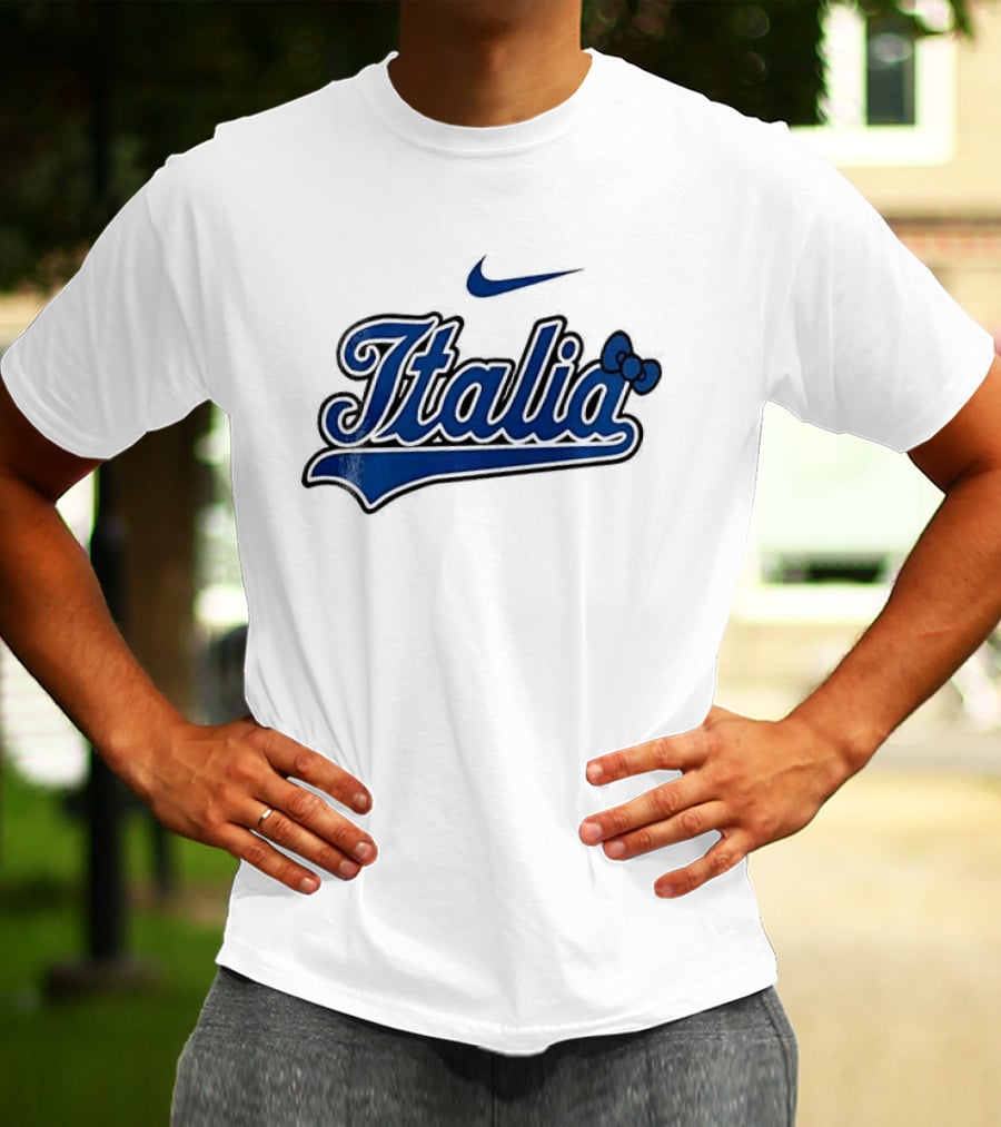 Italia Nike Hello Kitty Baseball Collaboration T-Shirt