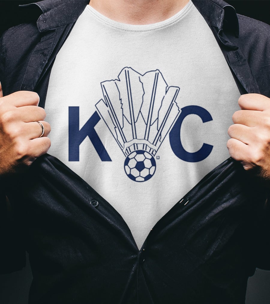Kansas City KC Soccer Shuttlecock Combination T-Shirt