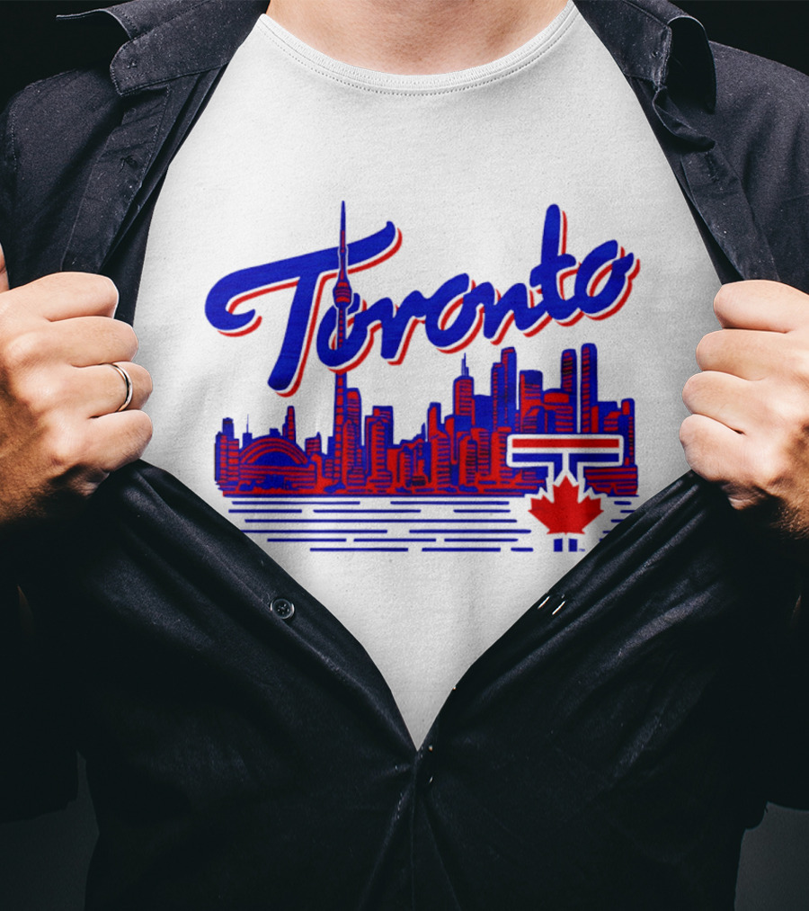 Toronto Blue Jays Skyline 2026 Canadian Baseball T-Shirt