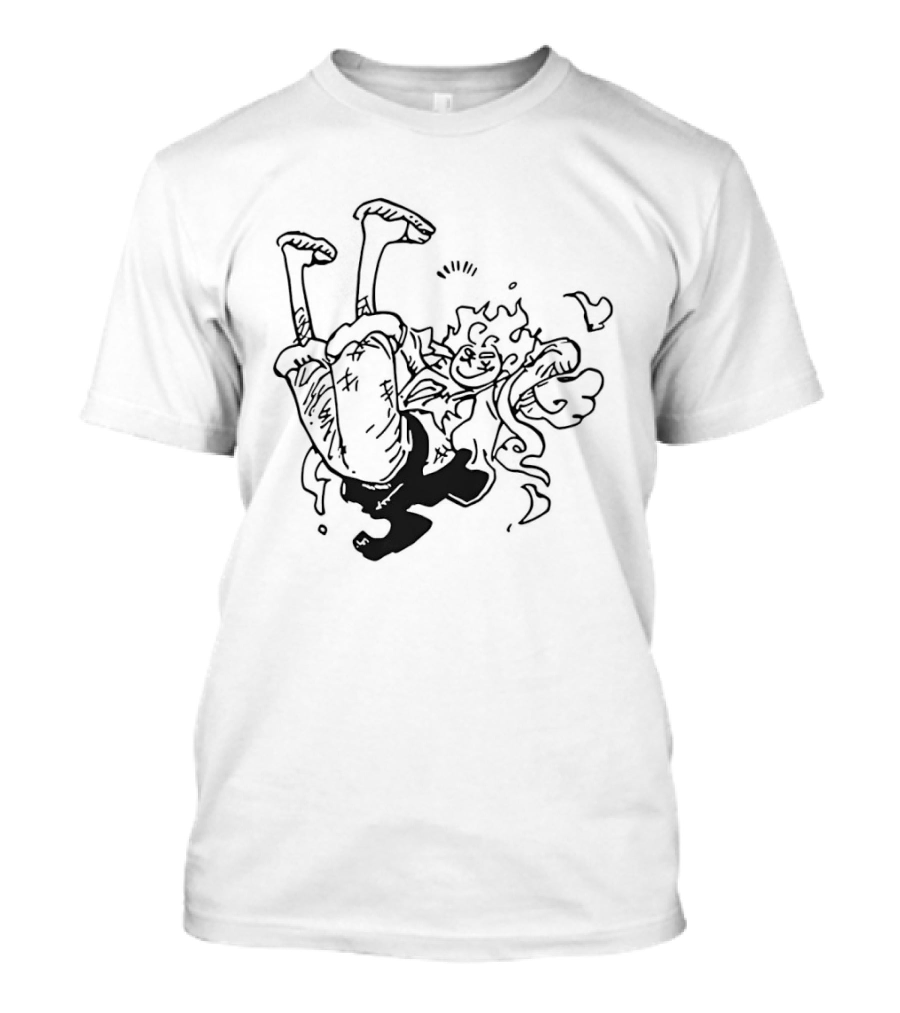 Luffy Gear Fifth Transformation Energetic Pose One Piece 5 T-Shirt
