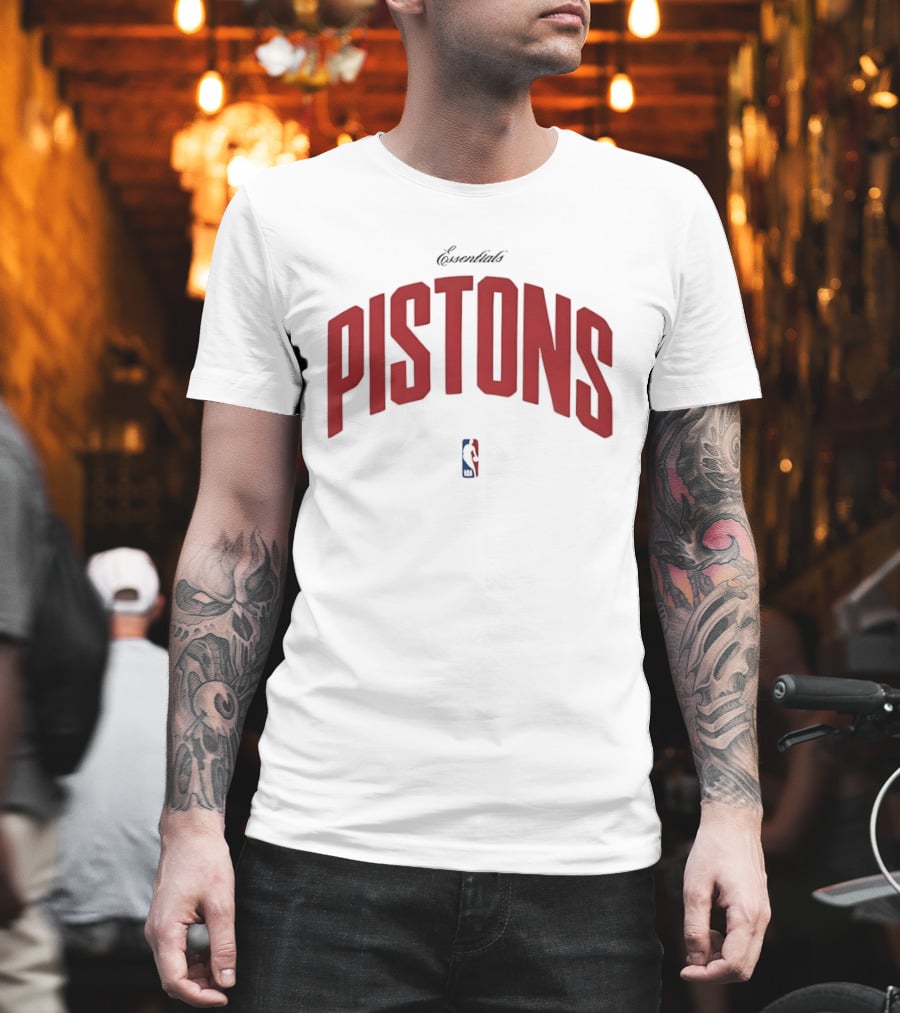 Essentials Detroit Pistons NBA Collaboration T-Shirt