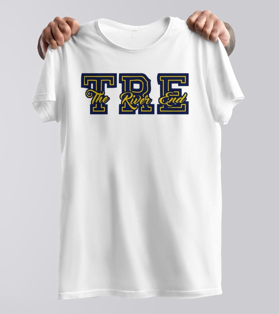 TRE The River End Supporters Section Bold Lettering T-Shirt