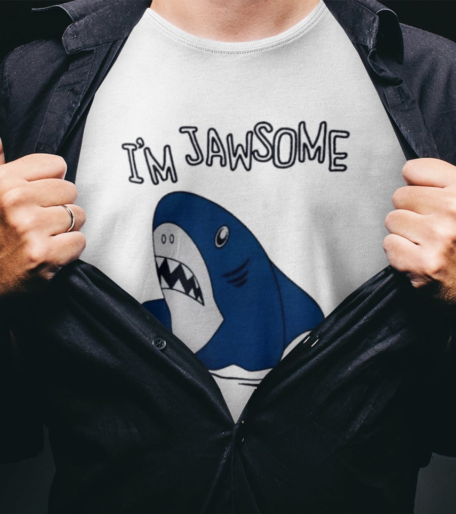 I'm Jawsome Shark Meme Fun Cartoon T-Shirt