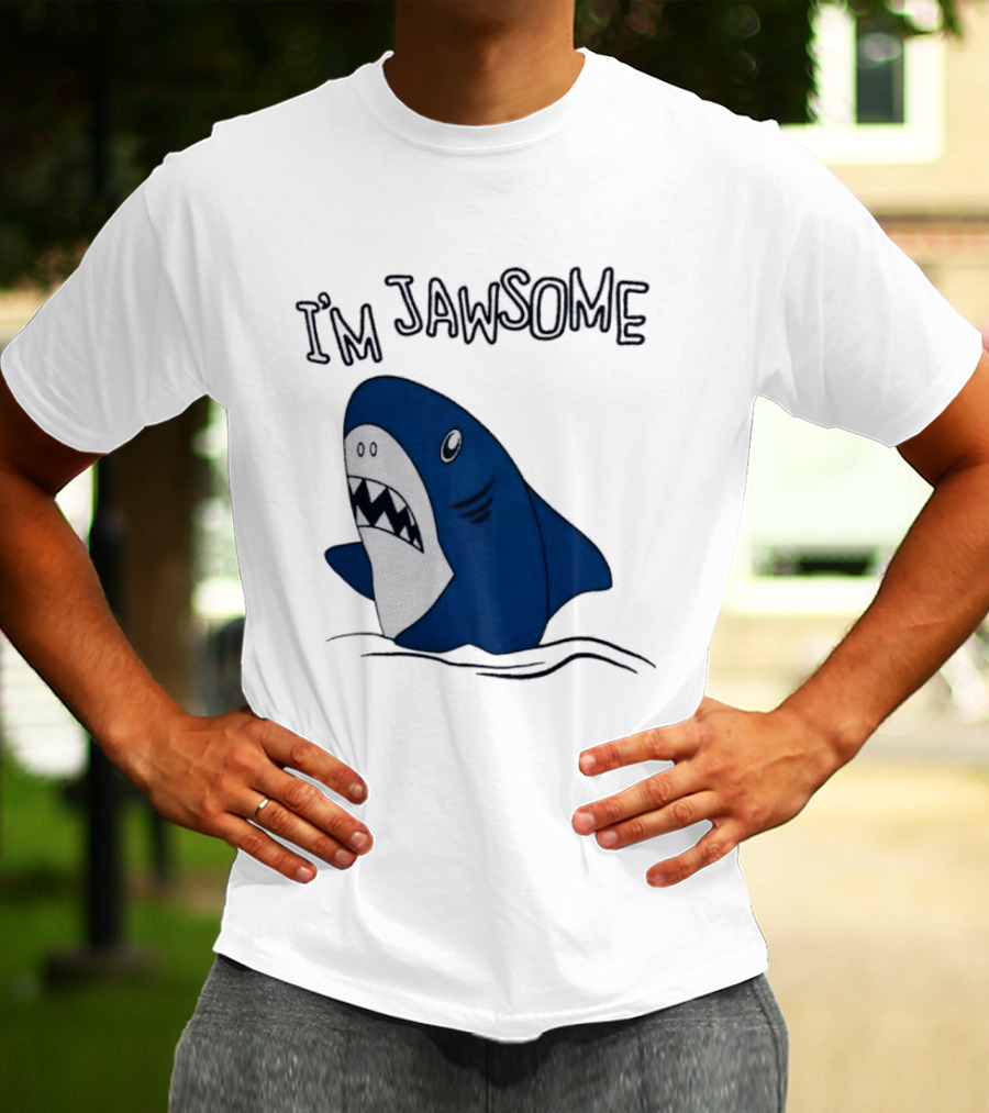 I'm Jawsome Shark Meme Fun Cartoon T-Shirt