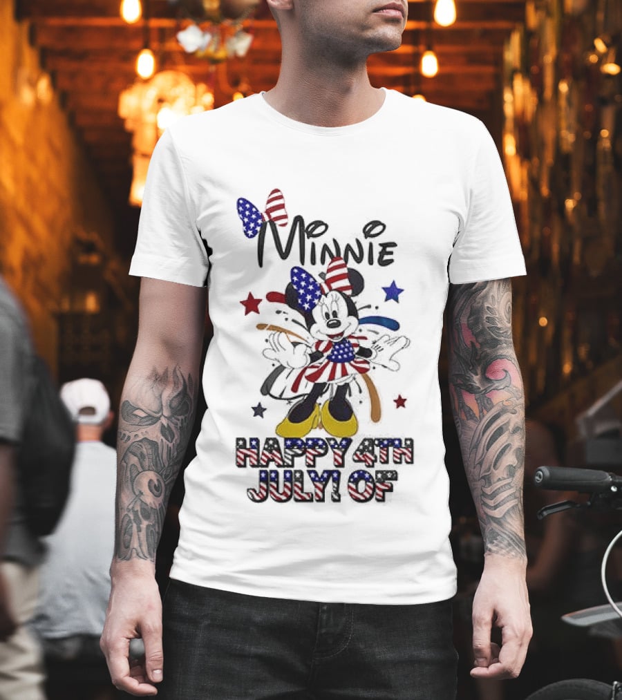 Minnie Mouse Happy 4th July Party In The USA Celebration T-Shirt
