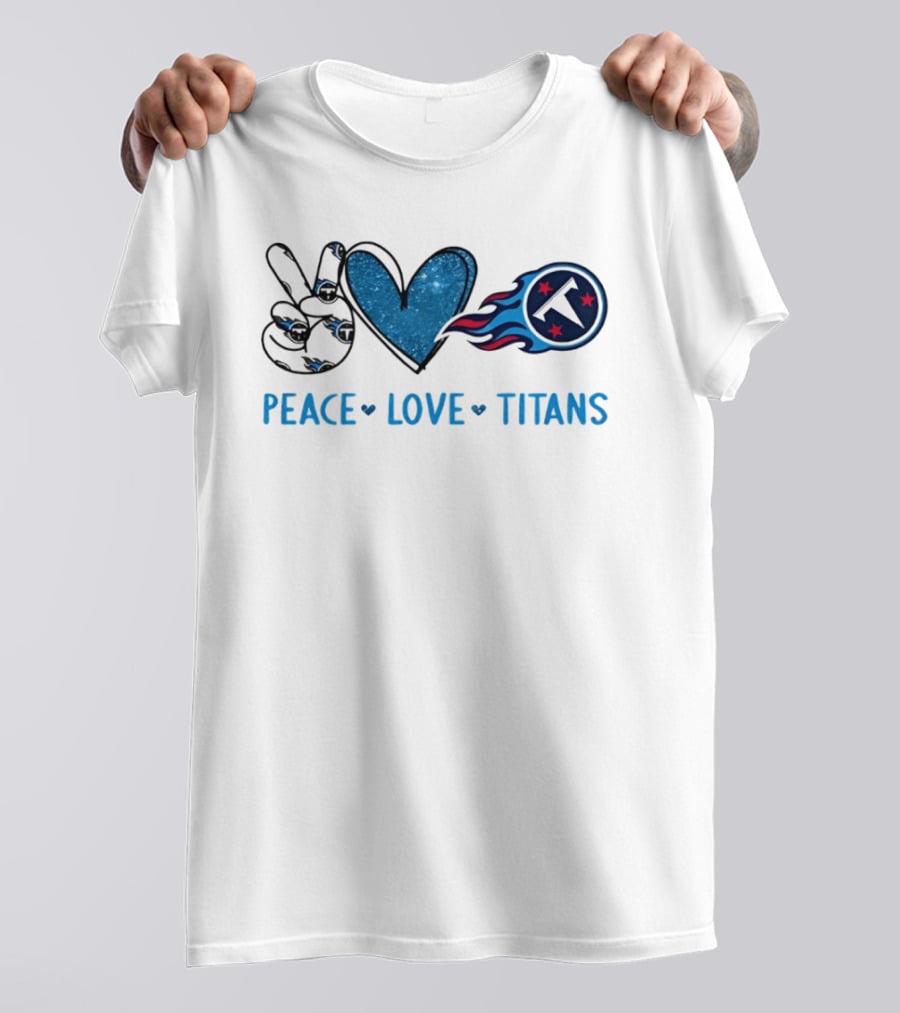 Peace Love Tennessee Titans Football Team T-Shirt