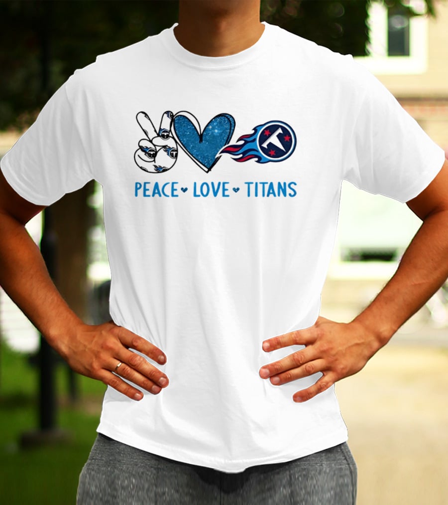 Peace Love Tennessee Titans Football Team T-Shirt