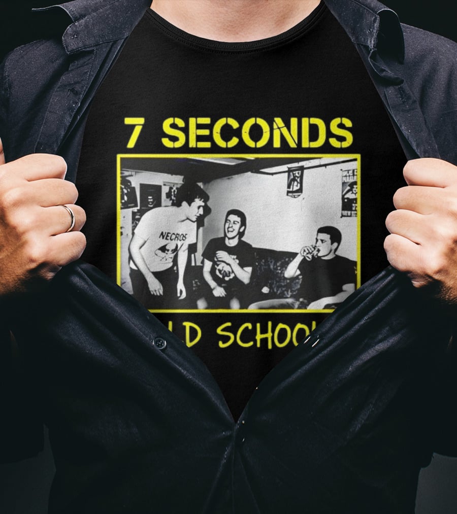 7 Seconds Old School Necros Punk Band Scene T-Shirt