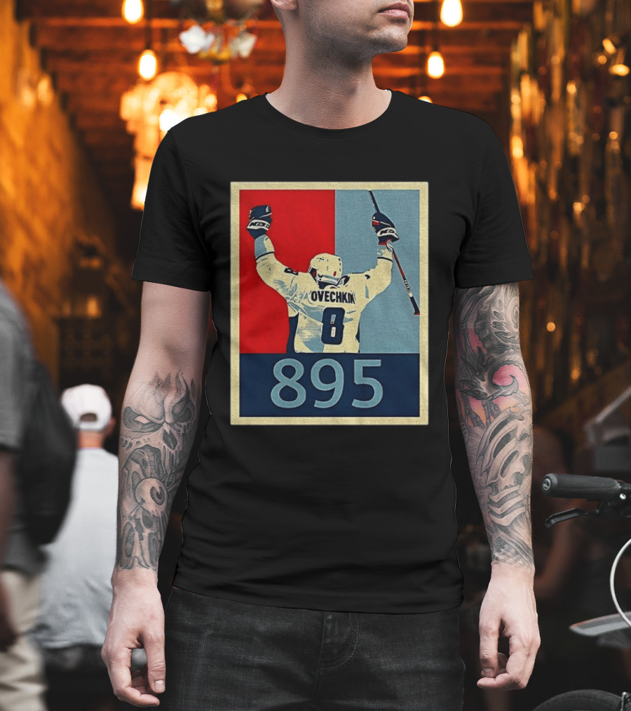 Ovechkin 895 Washington Capitals Hockey Record T-Shirt