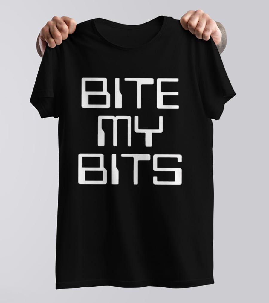 Bite My Bits Tech Humor And Clever Wordplay T-Shirt