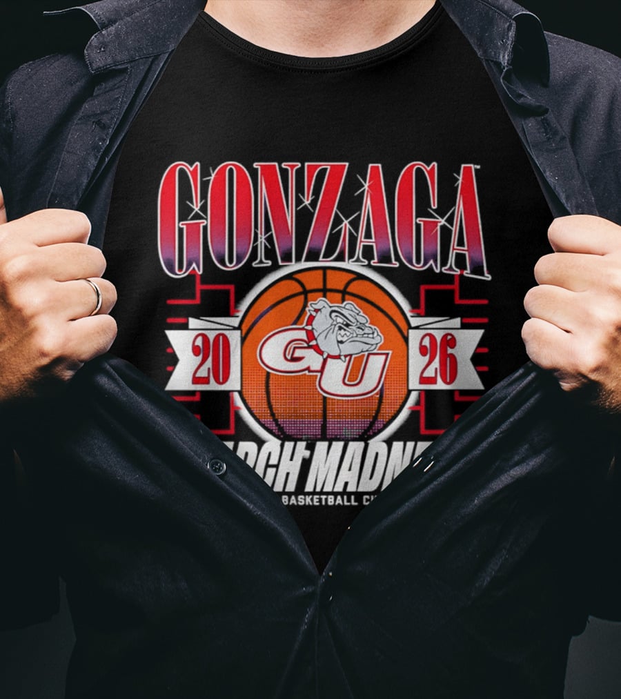 Gonzaga GU Bulldogs 2026 March Madness NCAA Men's Basketball Championship T-Shirt
