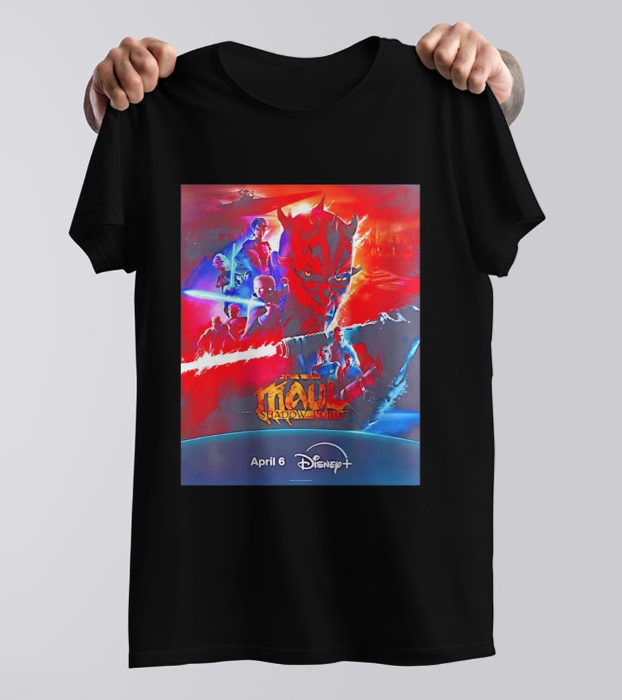 Star Wars Maul Shadow Lord Disney Plus April 6 2026 T-Shirt