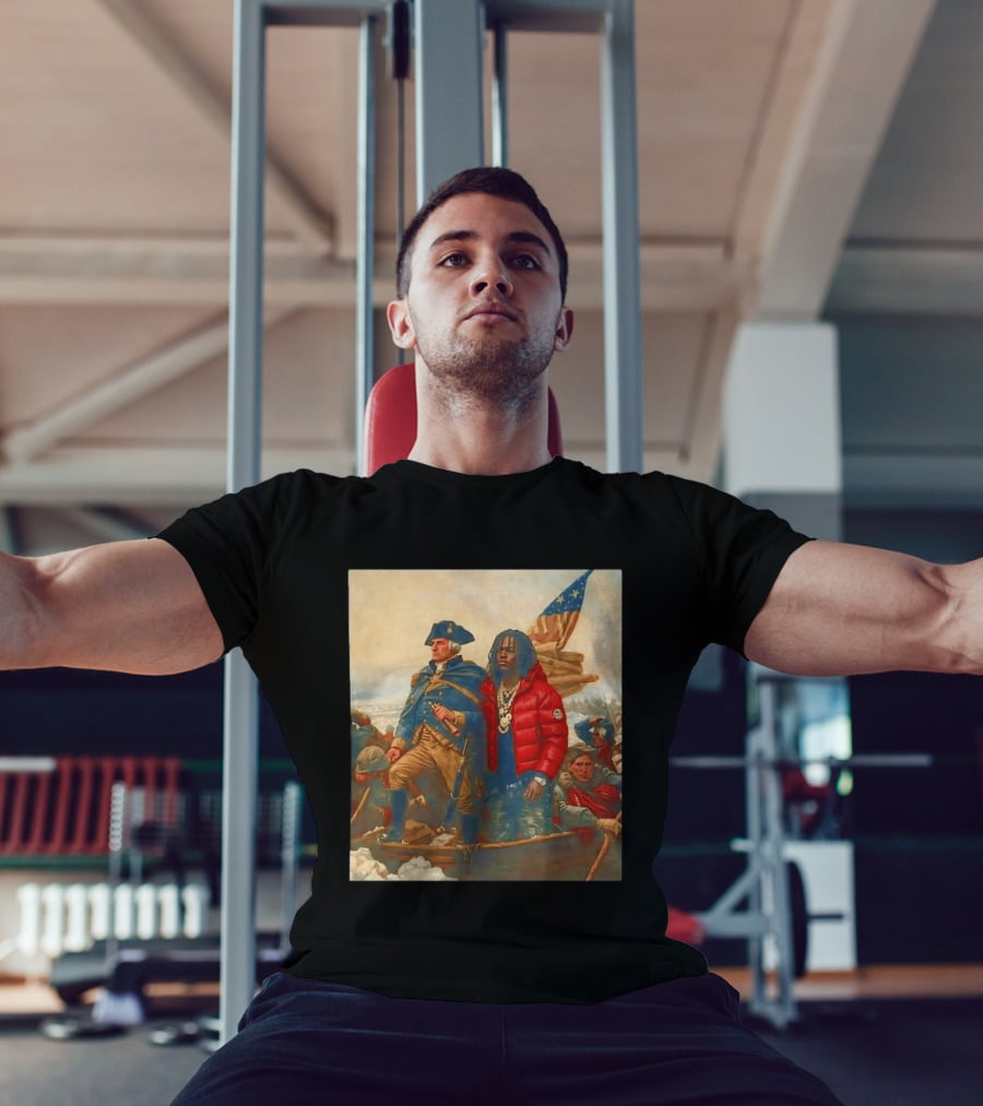 Washington Crossing The Delaware With Chief Keef Collaboration T-Shirt
