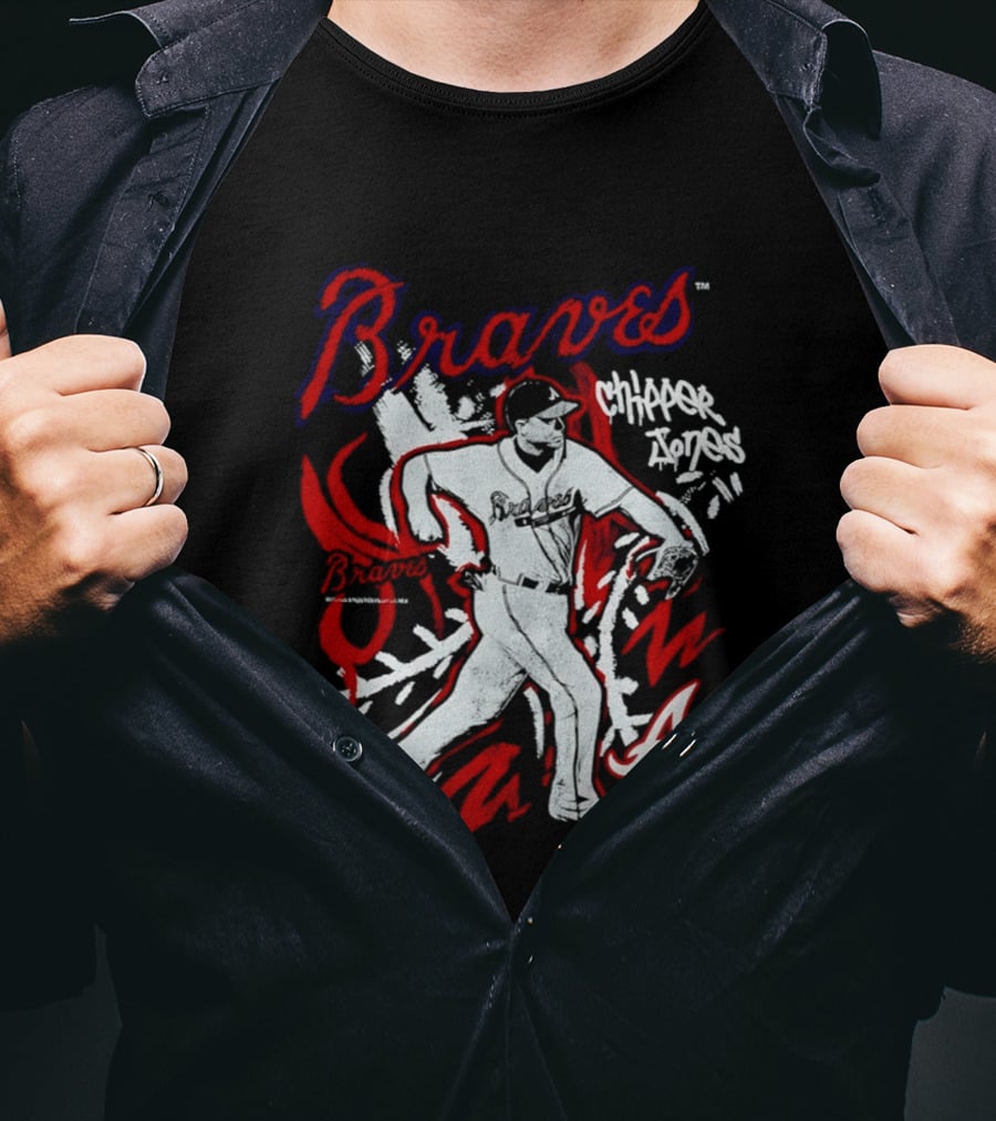 Atlanta Braves Chipper Jones Chalked Up Player T-Shirt