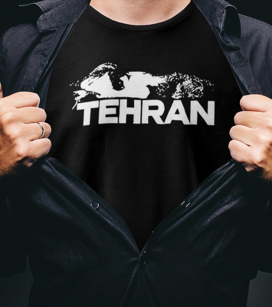 Tehran Map John Abraham's Tehran T-Shirt