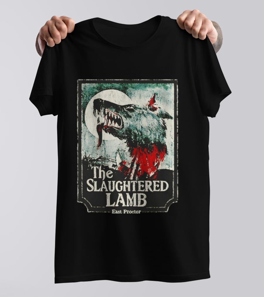 The Slaughtered Lamb East Proctor Werewolf Blood Moon Iconic Horror T-Shirt