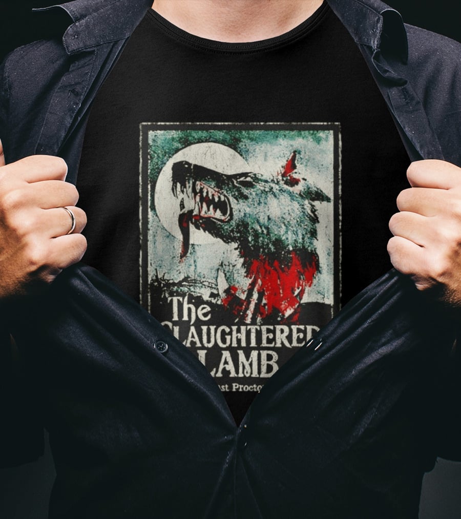 The Slaughtered Lamb East Proctor Werewolf Blood Moon Iconic Horror T-Shirt